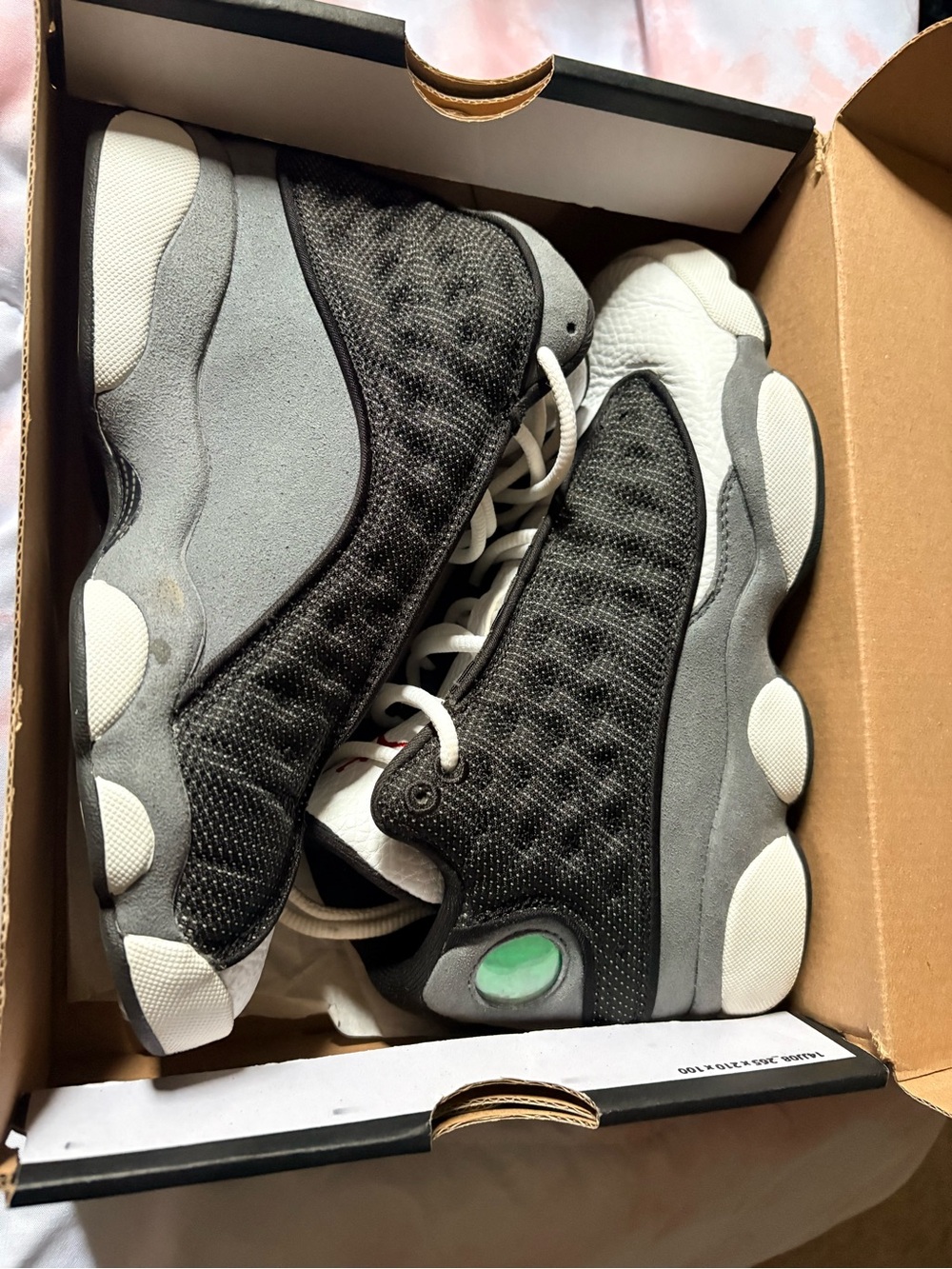 Jordan Retro Black and Gray Low-Top Sneakers